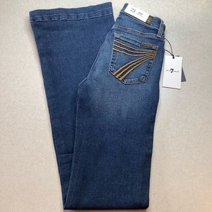 7 For All Mankind Blue Flare Jeans